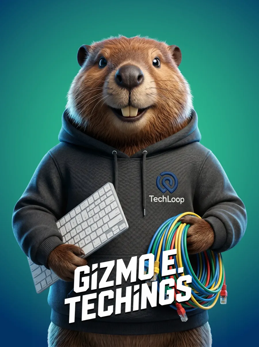 Karakterposter van Gizmo E. Techings, de operations-agent