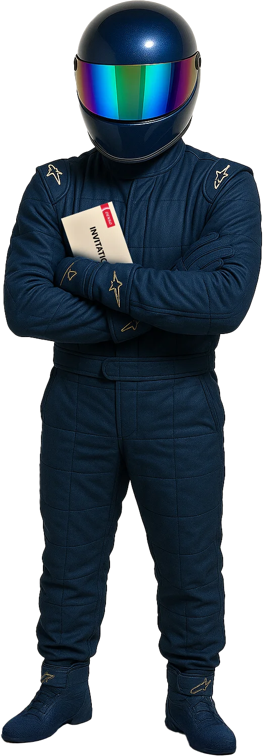 The Stud race car driver