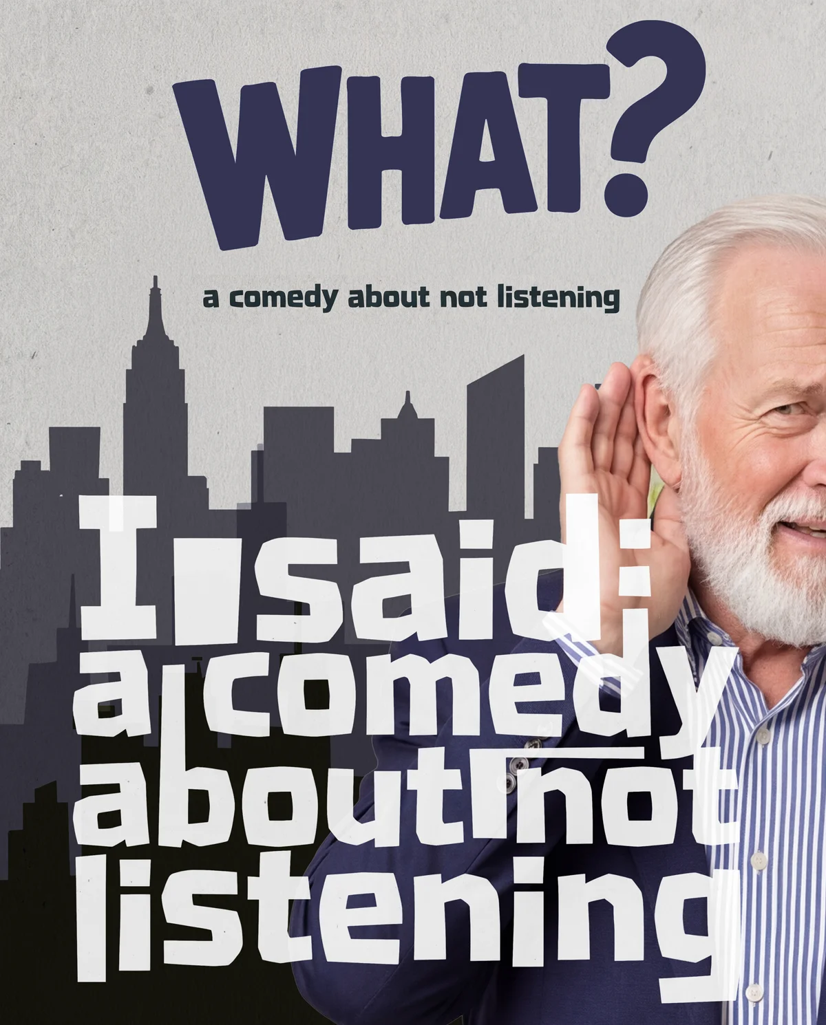 What? typografische poster