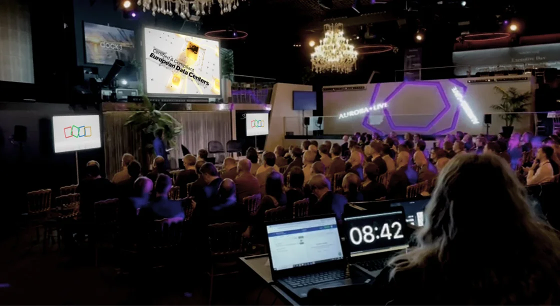 De Zoho brand film op een event