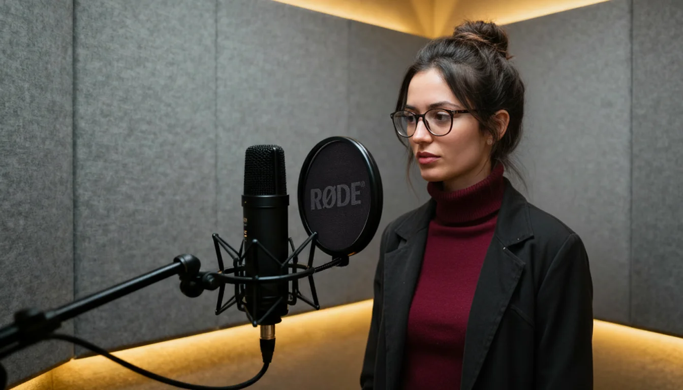 Interface voor AI-voice-overgeneratie