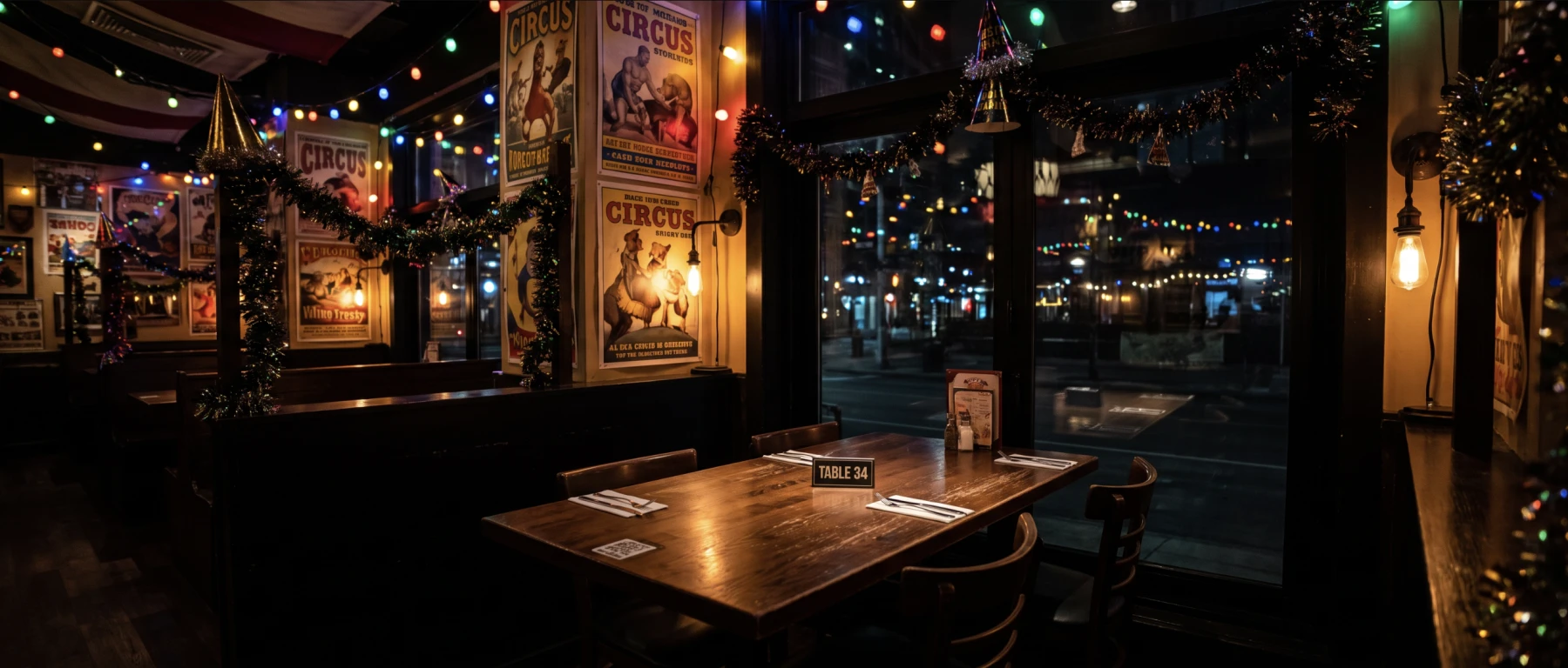 Tafel 34, waar de avond zich afspeelt